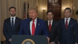 Archivo. El presidente Donald Trump, flanqueado por el vicepresidente JD Vance, el secretario de Estado Marco Rubio y el secretario de Defensa Pete Hegseth.