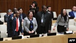 Miembros de la Misión Permanente de Cuba en Naciones Unidas intentaron boicotear el evento.