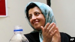 Narges Mohammadi en Teherán, Irán, el 3 de julio de 2008. AP/Vahid Salemi