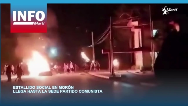 Estallido en Morón contra el régimen de Cuba: joven herido por disparo