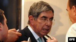 Premio Nobel de la Paz y ex presidente costarricense, Óscar Arias. 