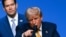 El presidente Donald Trump junto al secretario de Estado Marco Rubio durante una conferencia de prensa en la cumbre de líderes de la OTAN, en Ankara, Turquía. 