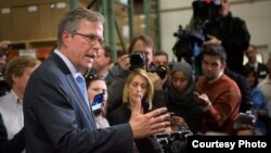 Jeb Bush encabeza a los aspirantes republicanos a la presidencia con 16.3% de apoyo.