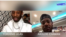 Yordenis Ugás y Aroldis Chapman, durante su conversación.