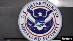El sello del Departamento de Seguridad Nacional. 