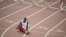 Dayron Robles, en Londres-2012, donde una lesión lo obligó a abandonar la final de los 110 m con vallas.