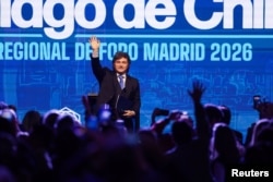 El presidente de Argentina, Javier Milei, asiste a la ceremonia de apertura de la V Reunión Regional del Foro de Madrid, en Santiago de Chile, el 3 de septiembre de 2026. REUTERS/Pablo Sanhueza