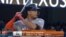 Giancarlo Stanton pegó su octavo jonrón de la temporada.
