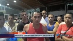 Cubanos en Costa Rica muestran descontento con demora de su traslado