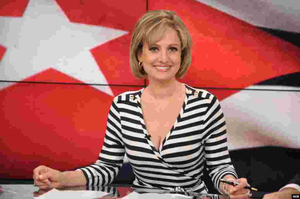 Karen Caballero, presentadora de Avanza Cuba.