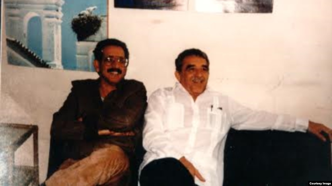Norberto Fuentes y Gabriel García Márquez en La Habana. 