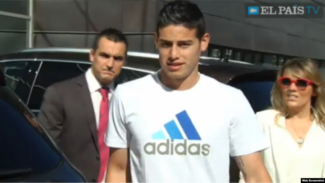 James Rodríguez pasó el reconocimiento médico en el hospital La Moraleja de Madrid.