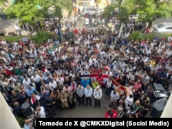Un evento del Instituto Cubano de Amistad con los Pueblos (ICAP) en La Habana, Cuba.