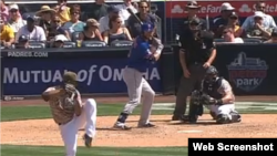 El lanzador derecho cubano, Odrisamer Despaigne.