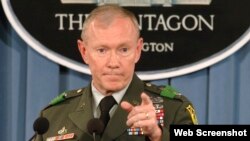  Gen. Martin Dempsey durante una conferencia de prensa. Archivo.
