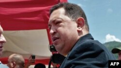 El presidente socialista Hugo Chávez.