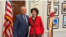 Viceministra de Asuntos Exteriores de Lituania, Audra Plepytė junto al congresista Carlos Giménez