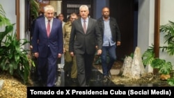 Representantes de Rusia y China fueron recibidos por Díaz Canel y el general Raúl Castro.