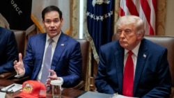 El secretario de Estado, Marco Rubio, junto al presidente Donald Trump en la Casa Blanca.