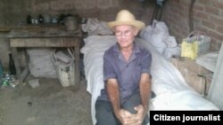 Reporta Cuba. Juan Hernández Maidiquez, anciano en Contramaestre. Foto: Yoandris Verane.