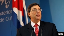 El canciller cubano, Bruno Rodríguez.