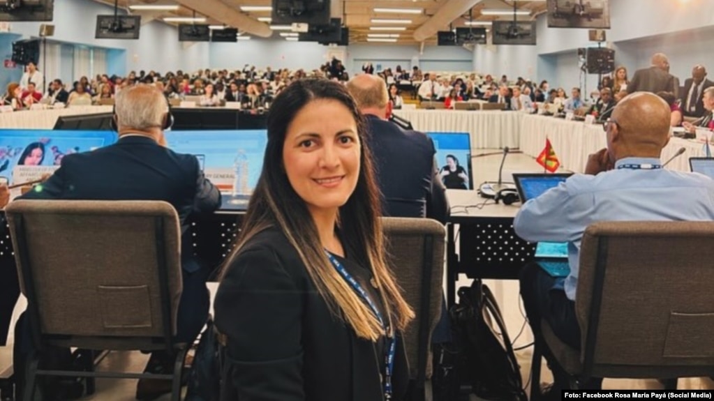 Rosa María Payá en la 55 edición de la Asamblea General de la Organización de Estados Americanos