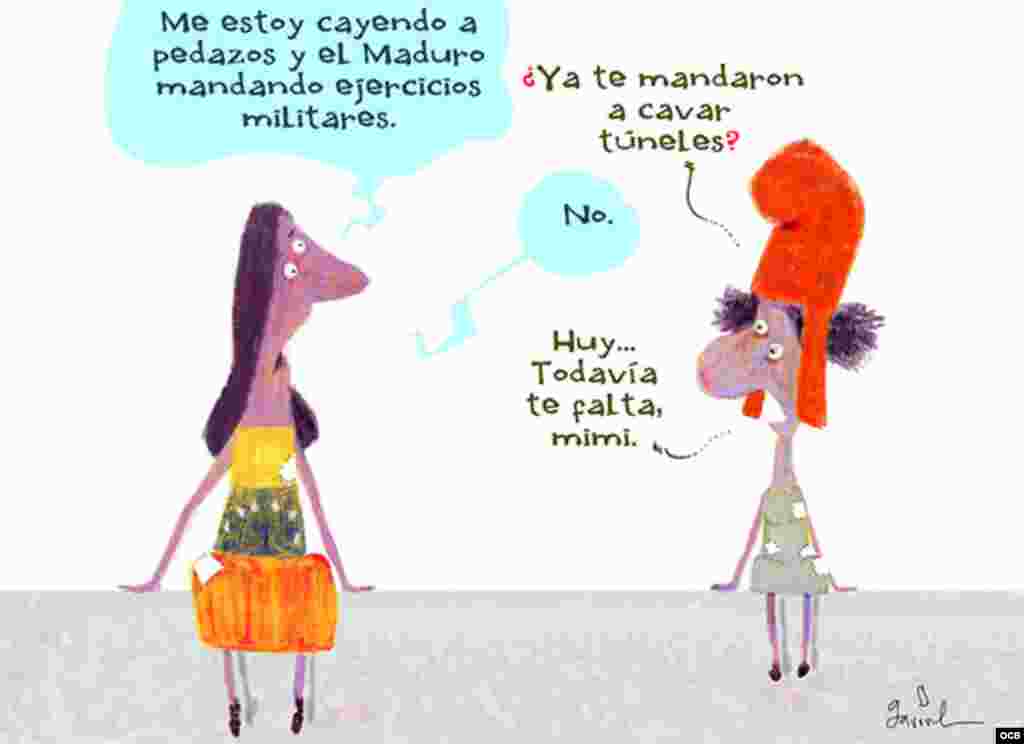 Garrincha's cartoon Maduro