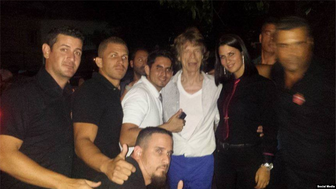 Mick Jagger en La Habana.