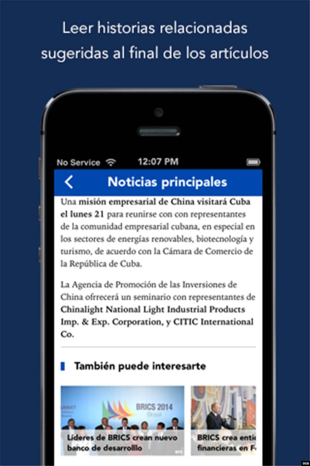 Historias relacionadas para iPhone 