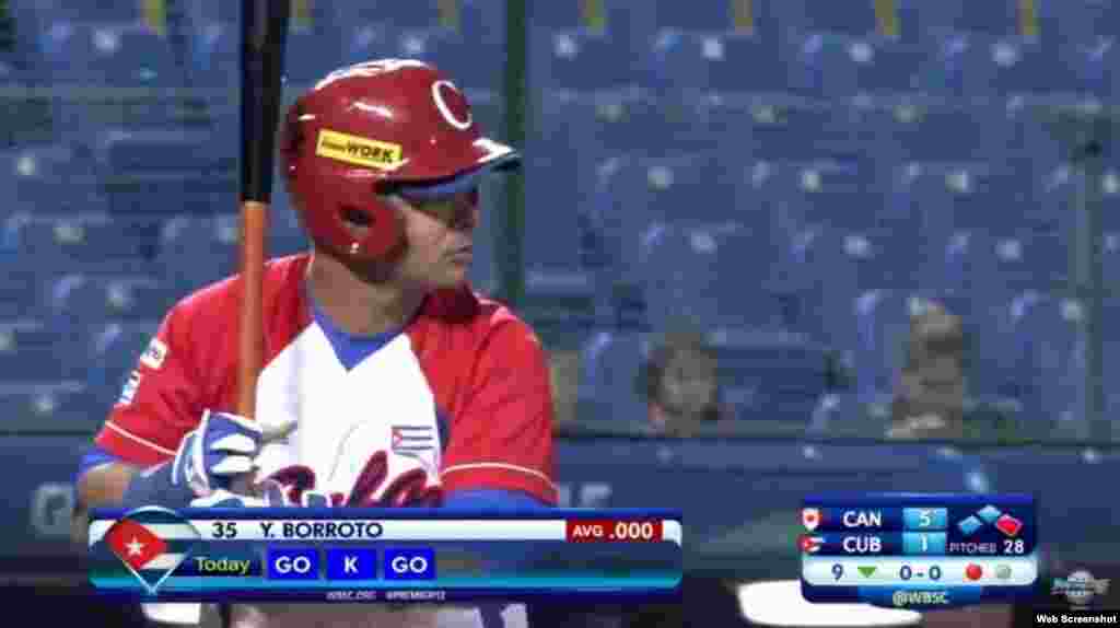 El infielder cubano Yorkis Borroto.