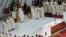 El papa Francisco durante la misa de clausura de XXVIII Jornada Mundial de la Juventud que ha oficiado hoy en la playa de Copacabana de Río de Janeiro.