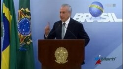 "No renunciaré": Presidente de Brasil ante supuesta implicación en sobornos