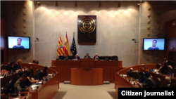 Rosa María Payá en el Parlamento Iberoamericano de Juventud.
