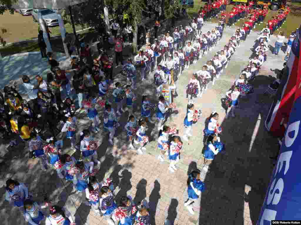 Vista a&#233;rea de la Parada Escolar Martiana. 